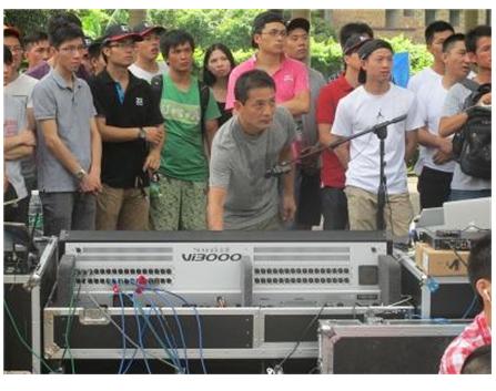 2015年CA001与我校联合开展“音响师”培训——广东省电子商务技师学院